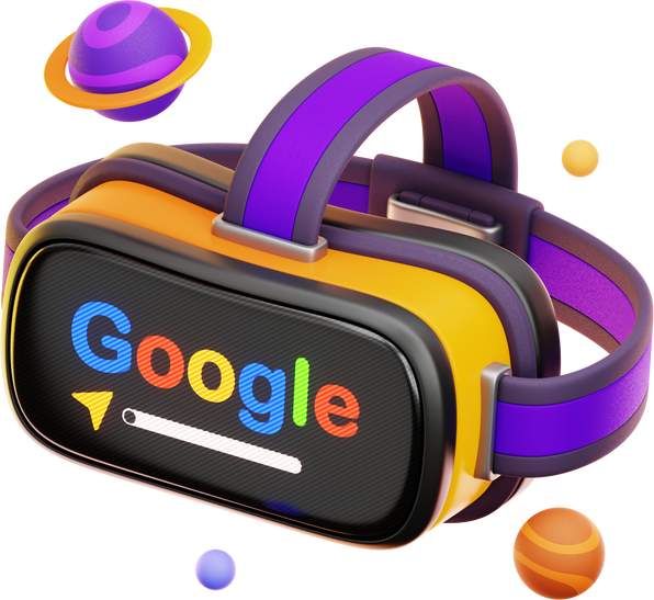 vr google 3d icon illustration